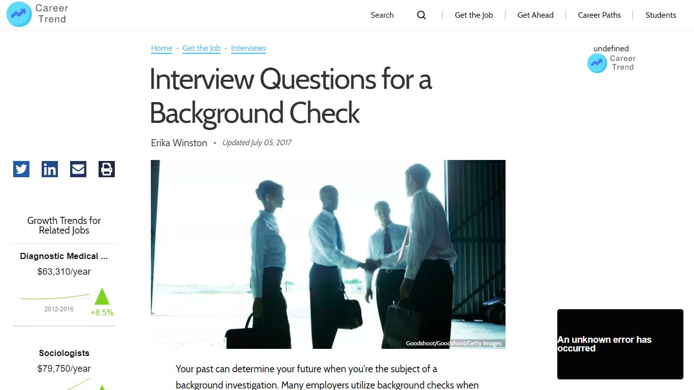 Interview Questions for a Background Check - Career Trend